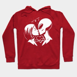 Alien Kissing Human Hoodie